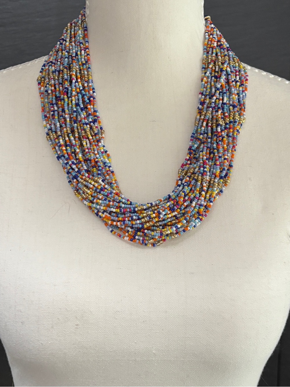Talbots multicolor beaded necklace